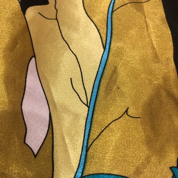 Floral Acrylic Fringe Scarf Multi Color - Picture 8 of 12